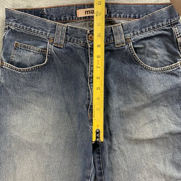 Mavi Jeans Mens 34x27 Blue 170 Max Wide Leg Denim Zip Fly Blind Hem Casual - Picture 10 of 16